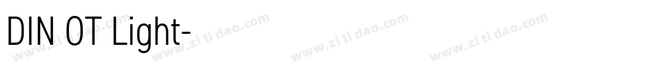 DIN OT Light字体转换